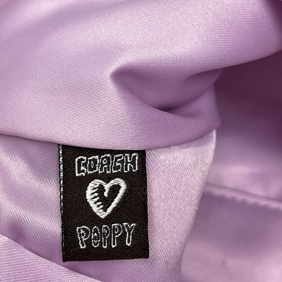 COACH Poppy Metallic Tote Shoulder Handbag Champagne Gold Tetro Designer - Picture 11 of 14